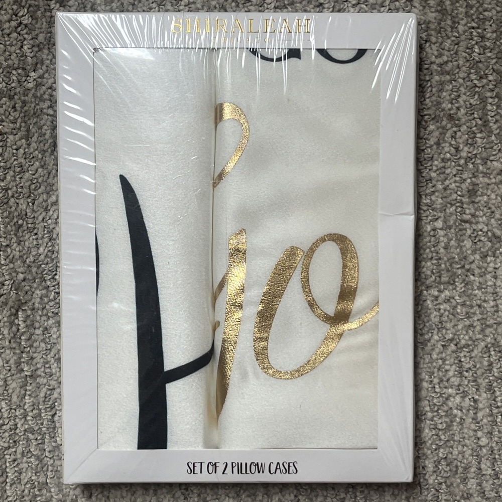 Shiraleah Chicago "Good Morning Gorgeous" & Hello There Handsome Pillow Case Set